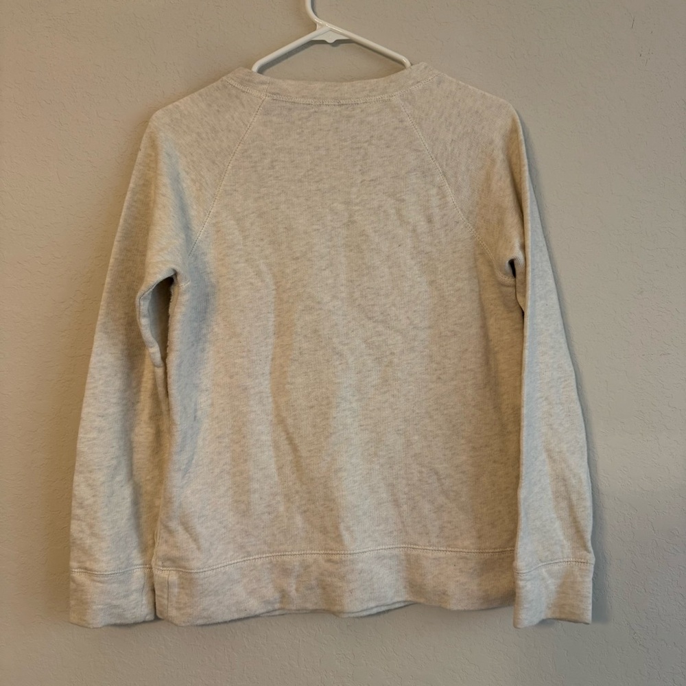 J. Crew Gray and Cream Textured Sweater Small - Picture 3 of 5